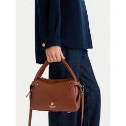 Torebka Beverly Hills Polo Club. Brązowe torebki klasyczne Beverly Hills Polo Club, bez wzorów, bez dodatków. Za 209.99 zł.