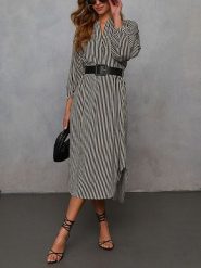 LA Angels Sukienka w kolorze kremowo-czarnym rozmiar: S. Brązowe sukienki LA Angels, s, bez wzorów, bez kołnierzyka, bez ramiączek, maxi. Za 173.99 zł.