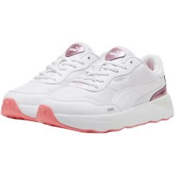 Kobiety/Panie Runtamed GirlPower Skórzane Buty Sportowe Na Platformie. Białe obuwie sportowe Puma, bez zapięcia, trekkingowe. Za 434.99 zł.