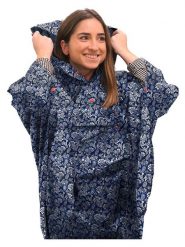 SMATI Ponczo przeciwdeszczowe w kolorze granatowym rozmiar: onesize. Niebieskie kurtki sportowe SMATI, bez wzorów, z materiału, bez kaptura, outdoorowe. Za 132.05 zł.