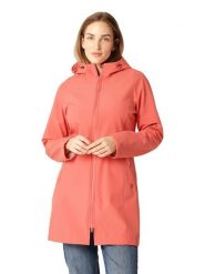 Ilse Jacobsen Płaszcz przeciwdeszczowy w kolorze koralowym rozmiar: 44. Czerwone kurtki sportowe Ilse Jacobsen, m, bez wzorów, bez kaptura. Za 217.99 zł.