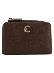 COCCINELLE Skórzany portfel w kolorze brązowym - 13 x 9 cm rozmiar: onesize. Brązowe portfele Coccinelle, bez wzorów, z materiału. Za 379.44 zł.