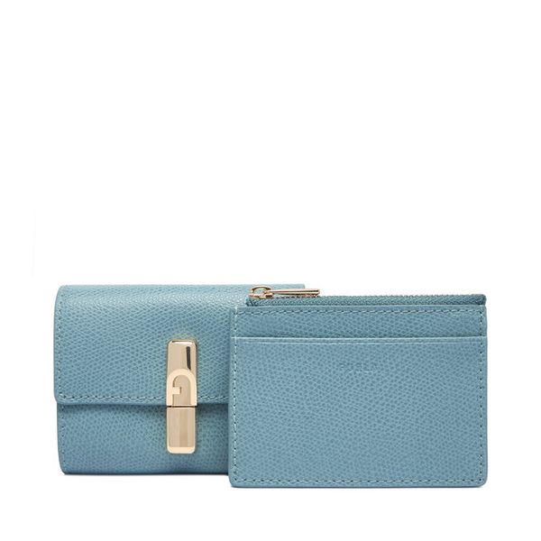 Portfel Furla. Niebieskie portfele Furla, bez wzorów. Za 674.99 zł.