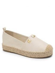 DeeZee Espadryle HYPNOTICO WSS990-203 Beżowy. Brązowe espadryle DeeZee, bez wzorów, z materiału, bez obcasa, bez zapięcia. Za 59.99 zł.