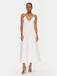 Herskind Sukienka letnia Miranda 5571172 Écru Regular Fit. Sukienki Herskind, na lato, bez wzorów, z bawełny, bez kołnierzyka, bez ramiączek. Za 549.99 zł.