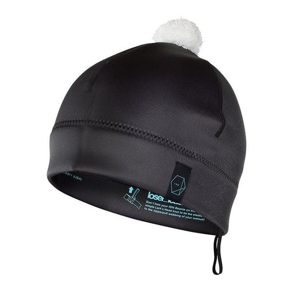 Czapka neoprenowa ION Neo Bommel. Czarne czapki ION, bez wzorów, z neoprenu. Za 161.99 zł.