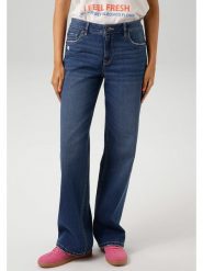 Aniston Dżinsy - Comfort fit - w kolorze granatowym rozmiar: 38. Niebieskie jeansy Aniston, bez wzorów, z podwyższonym stanem. Za 98.45 zł.