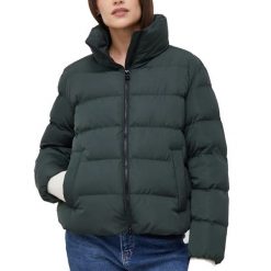 Kurtka GEOX W ANYLLA SHORT PARKA Zielony. Zielone kurtki Geox, z tkaniny, bez kaptura. Za 488.99 zł.