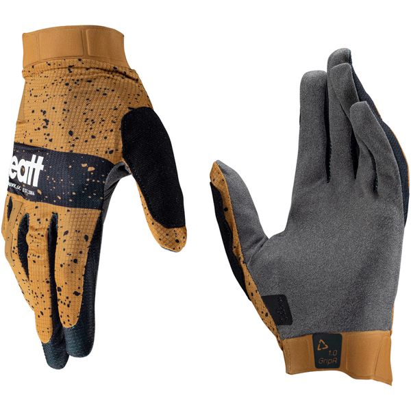 Rękawiczki rowerowe Leatt Glove MTB 1.0 GripR. Brązowe rękawiczki LEATT, bez wzorów, sportowe. W wyprzedaży za 135.20 zł.