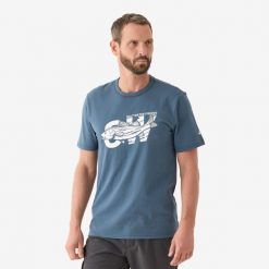 Koszulka z krótkim rękawem labraks. Białe bluzki CAPERLAN, xl, bez wzorów, z bawełny, sportowe, bez kołnierzyka, bez ramiączek. Za 49.99 zł.