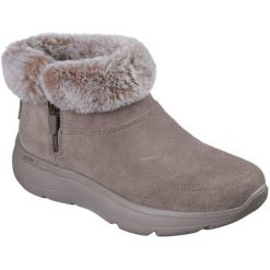 Buty Skechers On-the-go Encore - Snow-cappe, Kobiety. Szare obuwie sportowe Skechers, z zamszu, bez zapięcia. Za 590.00 zł.