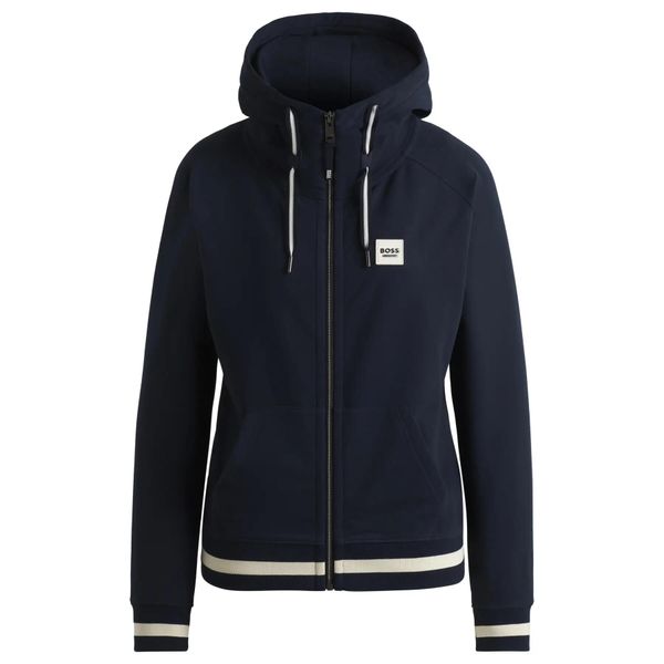 Damska bluza jeździecka Boss Equestrian Riva. Niebieskie bluzy BOSS EQUESTRIAN, s, z aplikacjami, z bawełny, z kapturem. Za 526.00 zł.