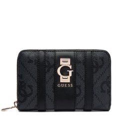 Duży Portfel Damski Guess. Szare portfele Guess, z aplikacjami. Za 229.99 zł.