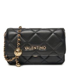 Torebka Valentino. Czarne listonoszki Valentino, bez wzorów, bez dodatków. Za 369.99 zł.