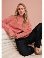 Street One Sweter w kolorze pomarańczowym rozmiar: 44. Pomarańczowe swetry Street One, bez wzorów, ze splotem, bez ramiączek. Za 145.26 zł.