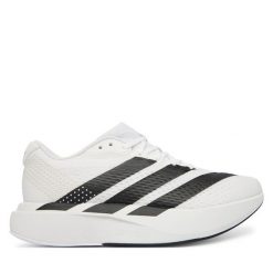 Buty do biegania adidas. Białe obuwie sportowe Adidas, bez zapięcia, do biegania. Za 439.99 zł.