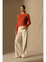 Perfect Cashmere Kaszmirowy sweter "Megan" w kolorze pomarańczowym rozmiar: M. Pomarańczowe swetry Perfect Cashmere, m, bez wzorów, z kaszmiru, bez ramiączek. Za 333.03 zł.