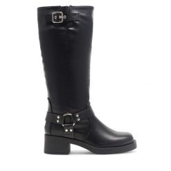 Kozaki Jenny Fairy. Czarne kozaki Jenny Fairy, bez obcasa, na płaskiej podeszwie, bez zapięcia. Za 137.99 zł.