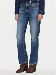 Guess Jeans Jeansy W4YA98 D5FC1 Granatowy Regular Fit. Niebieskie jeansy Guess Jeans, z aplikacjami. Za 249.99 zł.