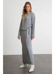 Trendyol 2-częściowy zestaw w kolorze szarym rozmiar: L. Szare swetry Trendyol, l, bez wzorów, bez ramiączek. Za 95.99 zł.