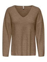 ONLY Sweter w kolorze brązowym rozmiar: XL. Brązowe swetry Only, xl, bez wzorów, ze splotem, bez ramiączek. Za 94.95 zł.