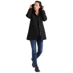 Płaszcz ocieplany dla kobiet Helly Hansen Aden. Czarne płaszcze Helly Hansen, l, bez wzorów, z materiału, bez kaptura. Za 698.50 zł.