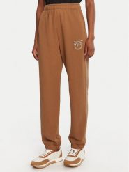 PINKO Spodnie dresowe Plumcake 104790 A2RO Brązowy Regular Fit. Brązowe spodnie dresowe Pinko, xl, bez wzorów, z bawełny. Za 859.99 zł.