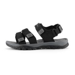 Sandały turystyczne unisex Alpine Pro Gode. Czarne sandały Alpine Pro, bez wzorów, z materiału, klasyczne, bez obcasa, bez zapięcia. Za 259.00 zł.