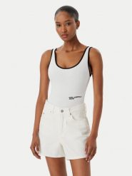 Karl Lagerfeld Jeans Body A2W17021 Biały Slim Fit. Białe body Karl Lagerfeld Jeans, s, bez wzorów, z bawełny. Za 290.99 zł.