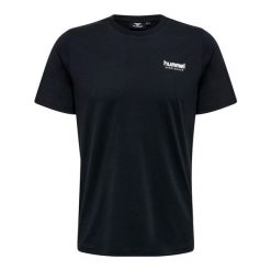 Koszulka Hummel Legacy Jose. Czarne bluzki Hummel, bez wzorów, z dżerseju, sportowe, bez kołnierzyka, bez ramiączek. Za 137.00 zł.