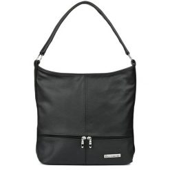 Listonoszka skórzana czarna shopperka Beltimore I66. Czarne shopper bez wzorów, ze skóry, bez dodatków. Za 189.90 zł.
