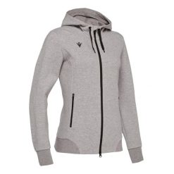 Damska bluza z kapturem zapinana na zamek Macron lyre. Szare bluzy Macron, m, bez wzorów, z dżerseju, z kapturem. Za 339.30 zł.
