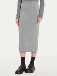 ViCOLO Spódnica midi 22085S Szary Regular Fit. Szare spódnice ViCOLO, l, bez wzorów, z wełny, midi. Za 199.99 zł.