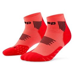 Damskie skarpety kompresyjne do biegania sportowe za kostkę Core Run CEP. Brązowe skarpety CEP, bez wzorów, z elastanu. Za 74.00 zł.