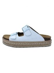 Billowy Klapki w kolorze białym rozmiar: 41. Białe klapki Billowy, bez wzorów, z otwartym noskiem, bez obcasa. Za 117.45 zł.