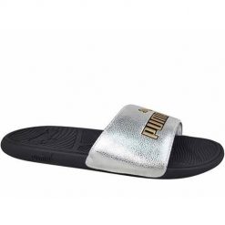 Klapki damskie Puma Cool Cat 2.0. Szare klapki Puma, bez wzorów, z materiału, bez obcasa. Za 171.00 zł.