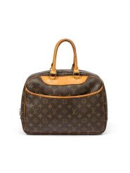 Louis Vuitton Torebka "Deauville" w kolorze brązowym - 35 x 26 x 14 cm rozmiar: onesize. Brązowe torebki klasyczne Louis Vuitton, bez wzorów, z materiału, bez dodatków. Za 3,601.99 zł.