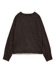 Vero Moda Sweter w kolorze brązowym rozmiar: XL. Brązowe swetry Vero Moda, s, bez wzorów, z materiału, bez ramiączek. Za 78.99 zł.