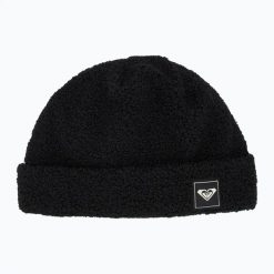 Czapka zimowa damska ROXY Valwood. Czarne czapki Roxy, bez wzorów, z materiału. Za 159.99 zł.