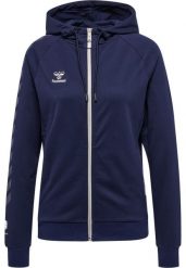 Damska bawełniana bluza z kapturem zapinana na zamek Hummel Move Grid. Niebieskie bluzy Hummel, na wiosnę, xs, bez wzorów, z bawełny, z kapturem. Za 287.50 zł.