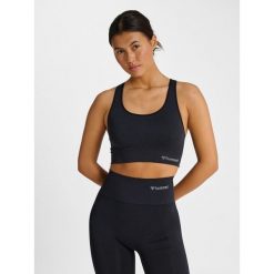 Stanik fitness cardio Hummel hmltif. Czarne biustonosze Hummel, bez wzorów. Za 152.50 zł.
