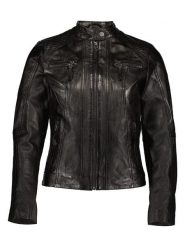 7eleven Skórzana kurtka "Faro" w kolorze czarnym rozmiar: 36. Czarne kurtki 7eleven, bez wzorów, z materiału, bez kaptura. Za 521.99 zł.