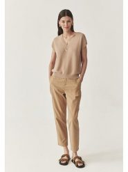 TATUUM Sweter "Ezalja" w kolorze beżowym rozmiar: XL. Brązowe swetry Tatuum, xl, bez wzorów, bez ramiączek. Za 100.52 zł.