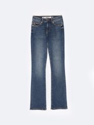 Jeansy damskie granatowe Adela Bootcut 536. Niebieskie jeansy Big Star, l, bez wzorów, z podwyższonym stanem. Za 299.99 zł.