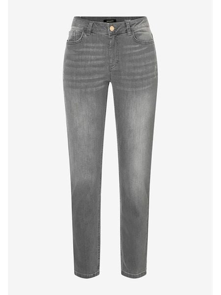 More & More Dżinsy - Slim fit - w kolorze szarym rozmiar: 36. Szare jeansy More & More, z aplikacjami. Za 130.19 zł.