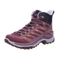 Buty trekkingowe damskie Lowa Innovo Mid Gtx. Czerwone trekkingi Lowa, z materiału, za kostkę. Za 959.00 zł.