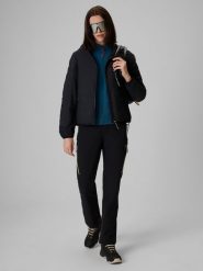 4F Spodnie trekkingowe szybkoschnące damskie - czarne S. Czarne spodnie sportowe 4f, na lato, l, bez wzorów, z tkaniny, trekkingowe. Za 299.99 zł.