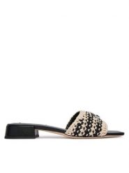 KARL LAGERFELD Klapki Petalo II KL80701C Czarny. Czarne klapki KARL LAGERFELD, bez wzorów, z materiału, bez obcasa. Za 779.99 zł.