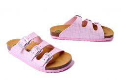 DR. BRINKMANN 700705-42 rosa, klapki damskie. Czerwone klapki Dr. Brinkmann, bez wzorów, bez obcasa. Za 129.43 zł.