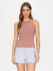 Adidas Top ALL SZN Rib JJ1222 Różowy Slim Fit. Czerwone topy Adidas, xs, bez wzorów, z bawełny, bez kołnierzyka, bez ramiączek. Za 89.99 zł.